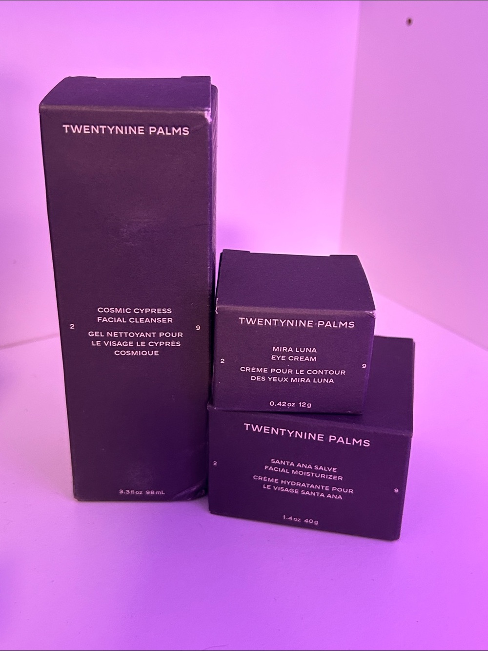 Skincare Set - Black Packaging (Facial Cleanser, Eye Cream, Moisturizer)